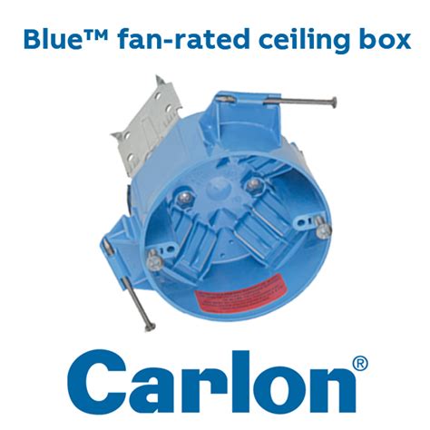 carlon metal fan box m8708l|carlon blue fan ceiling box.